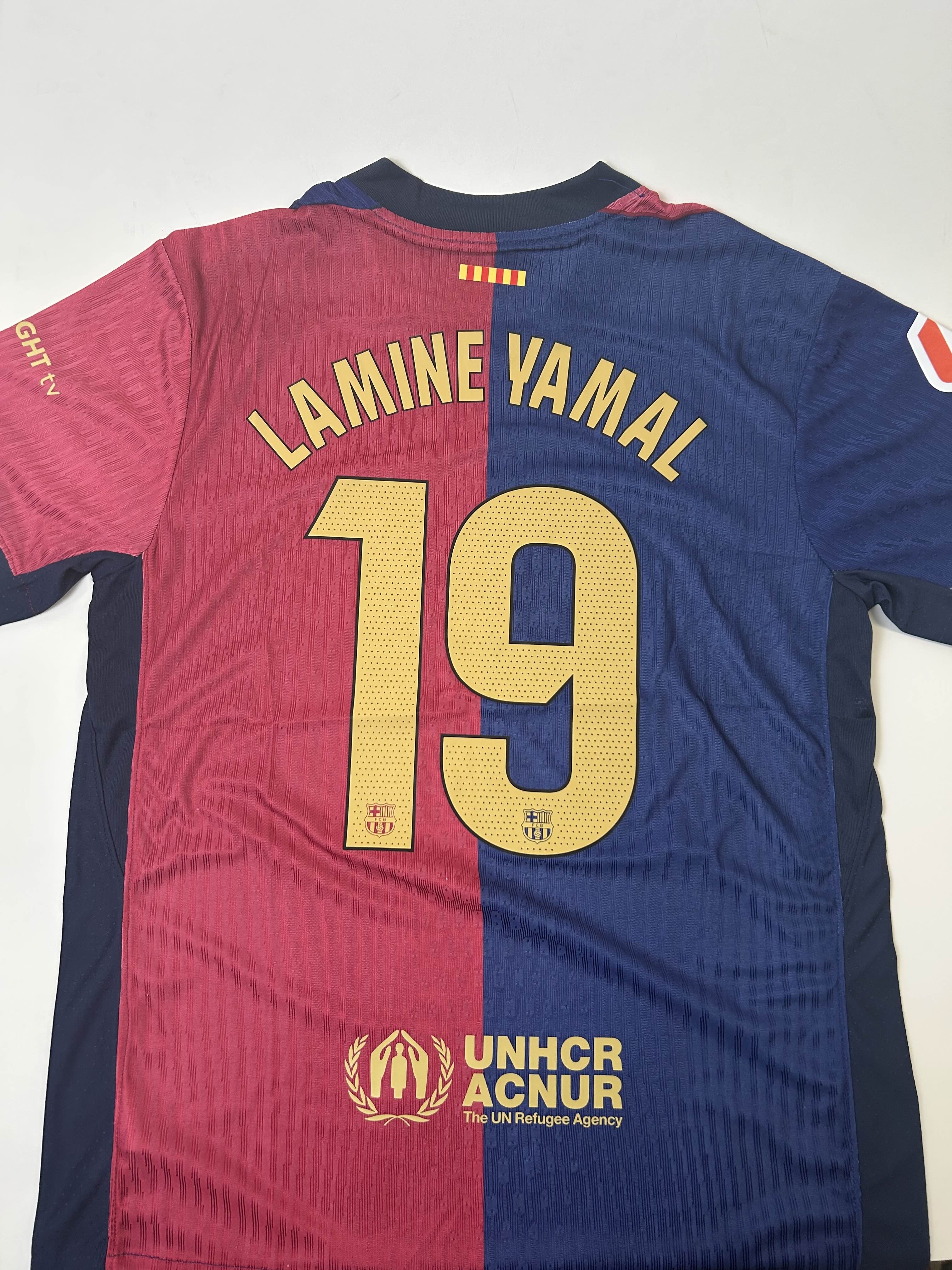 Lamine Yamal Barcelona x Travis Scott 24/25 Home Jersey